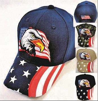 Eagle with FLAG Hat [Printed FLAG Bill]